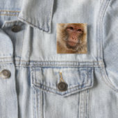 Monkey Face Square Pin Vierkante Button 5,1 Cm (In situ)