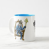 Monkey Face Tweekleurige Koffiemok (Voorkant links)