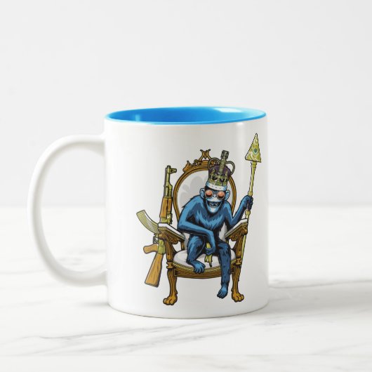 Monkey Face Tweekleurige Koffiemok (Links)