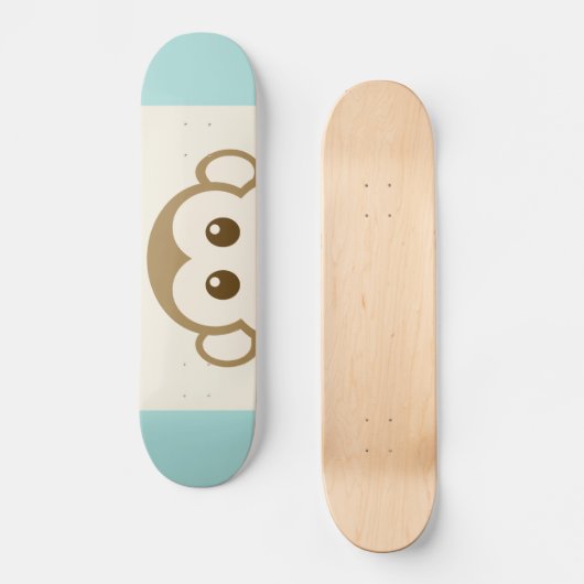 Monkey Face Vector Art Skateboard (Voorkant)