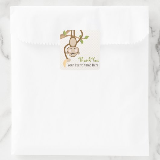 Monkey Favor Label Stickers (Tas)