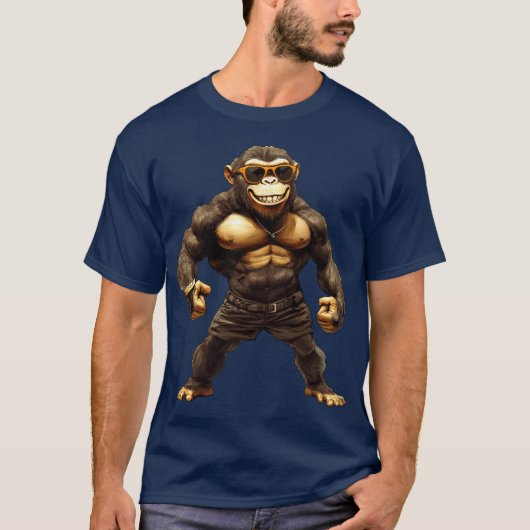 Monkey Fitness / Trainer Monkey T-shirt (Voorkant)