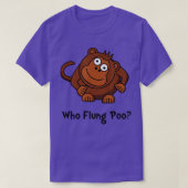 Monkey Flung Poo Funny  T-shirt (Design voorkant)