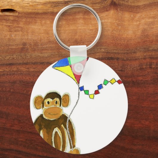 Monkey Flying Kite Sleutelhanger (Voorkant)