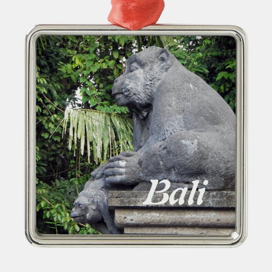 Monkey Forest Gate Metalen Ornament (Voorkant)