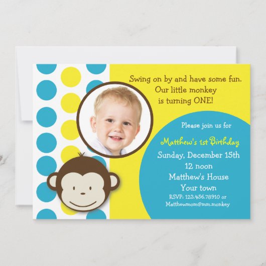 Monkey foto van Mod Maandag Kaart (Voorkant)