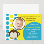 Monkey foto van Mod Maandag Kaart (Voorkant / Achterkant)