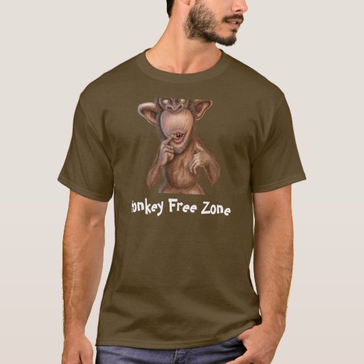 Monkey Free T-Shirt (Voorkant)