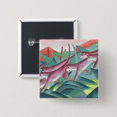 Monkey Frieze, 1911 Vierkante Button 5,1 Cm (Voorkant /achterkant)