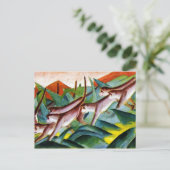 Monkey frieze door Franz Marc Briefkaart (Staand voorkant)
