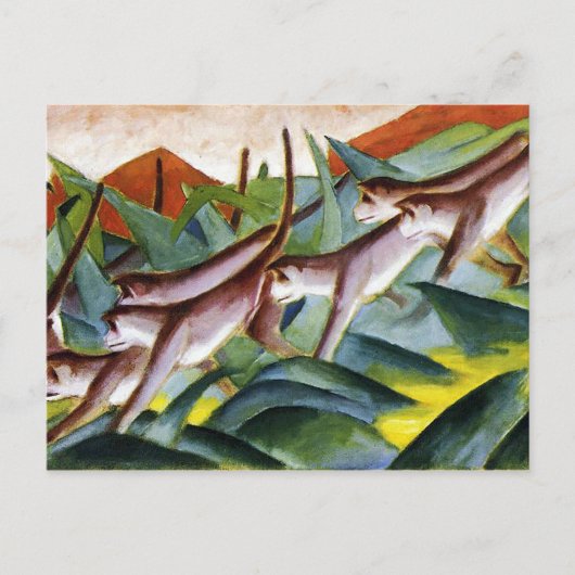 Monkey frieze door Franz Marc Briefkaart (Voorkant)