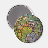 Monkey Fun Magneet (Voorkant / Achterkant)