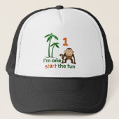 Monkey Fun One Trucker Pet (Voorkant)