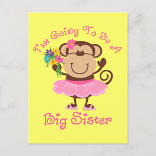 Monkey Future Big Sister Briefkaart