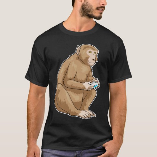 Monkey Gamer Controller T-shirt (Voorkant)