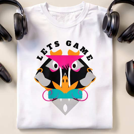Monkey Gaming Roze T-shirt