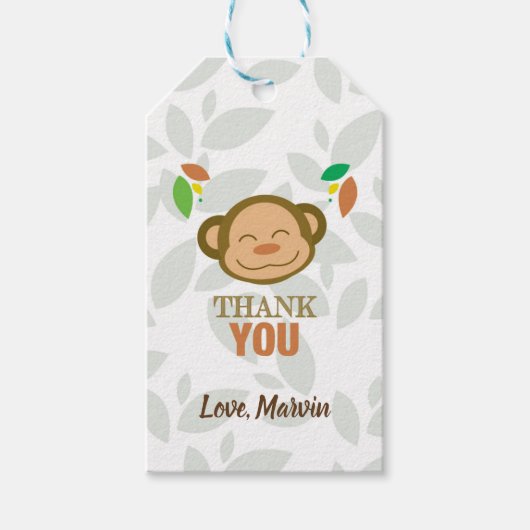Monkey Gift Label Cadeaulabel (Voorkant)