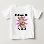 Monkey Girl 1e Verjaardag Tshirts en geschenken (Voorkant)