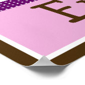 Monkey Girl & Elephant Letter & Name Wall Poster (Hoek)