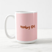 Monkey Girl Flower Coffee Mok (Links)