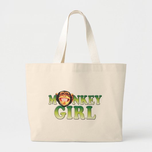 Monkey Girl Grote Tote Bag (Voorkant)
