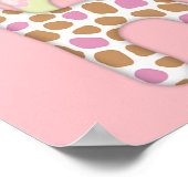 MONKEY Girl Oerwoud Baby shower Banner JJ Poster (Hoek)