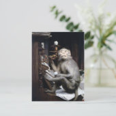 Monkey glimlachen briefkaart (Staand voorkant)