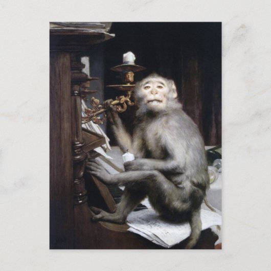 Monkey glimlachen briefkaart (Voorkant)