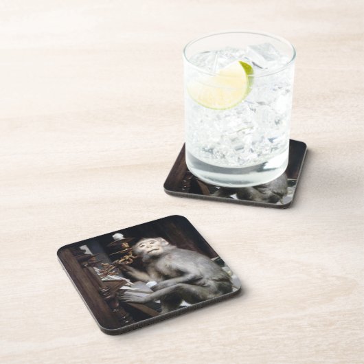 Monkey glimlachen drankjes onderzetter (Rechterzijde)