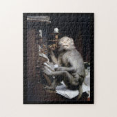 Monkey glimlachen legpuzzel (Verticaal)