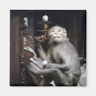 Monkey glimlachen magneet