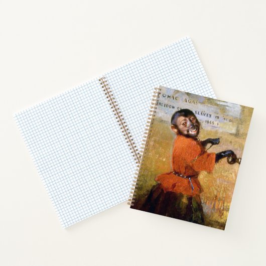 Monkey glimlachen notitieboek (Binnen)