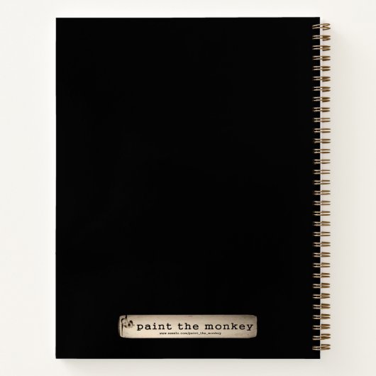 Monkey glimlachen notitieboek (Achterkant)