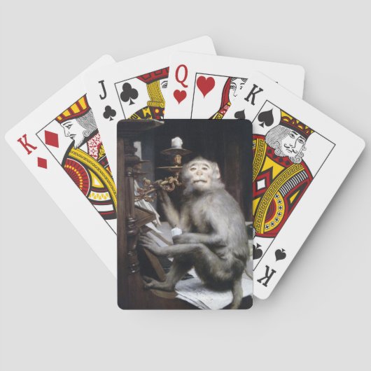 Monkey glimlachen pokerkaarten (Achterkant)