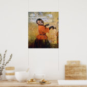 Monkey glimlachen poster (Keuken)