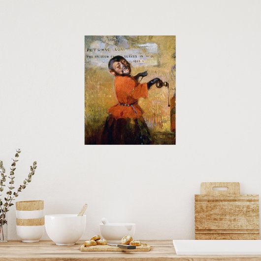 Monkey glimlachen poster (Keuken)