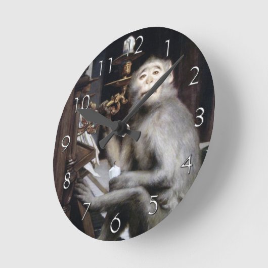 Monkey glimlachen ronde klok (Hoek)