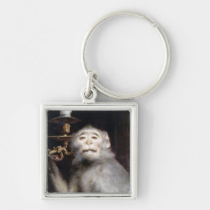 Monkey glimlachen sleutelhanger
