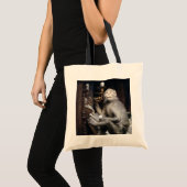 Monkey glimlachen tote bag (Voorkant (product))