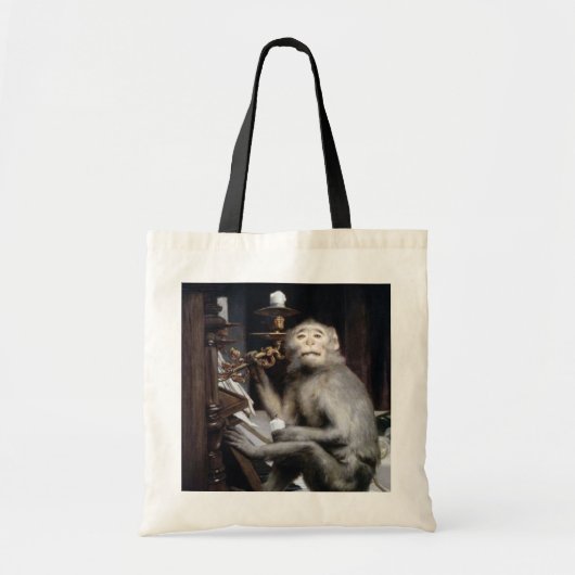 Monkey glimlachen tote bag (Voorkant)