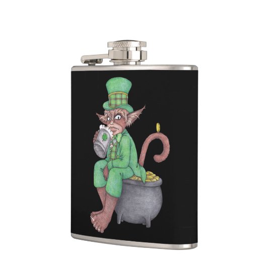 Monkey Gnome Leprechaun Flask Heupfles (Links)