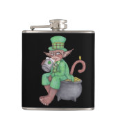 Monkey Gnome Leprechaun Flask Heupfles (Voorkant)
