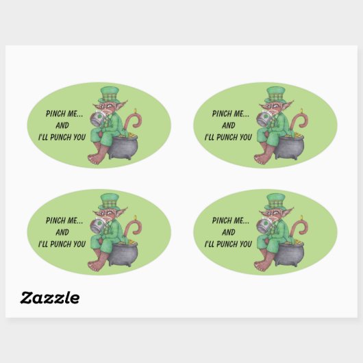 Monkey Gnome Leprechaun Stickers (Vel)