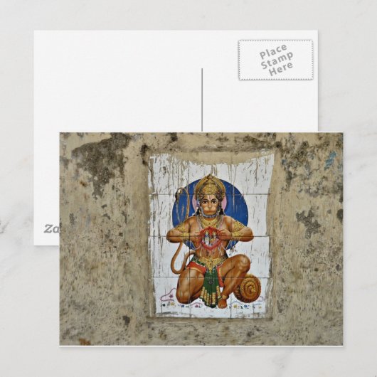 Monkey God Briefkaart (Voorkant / Achterkant)