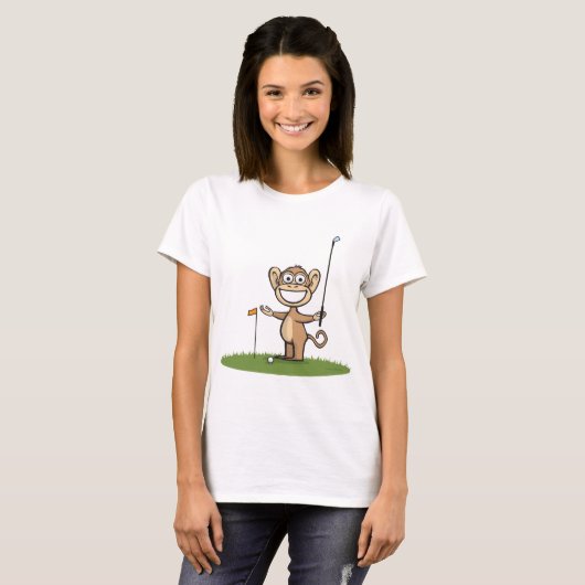 Monkey Golf T-shirt (Voorkant volledig)