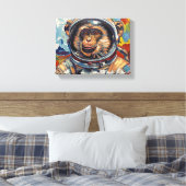 Monkey Gone to Heaven-9 Canvas Afdruk (Insitu (Slaapkamer))