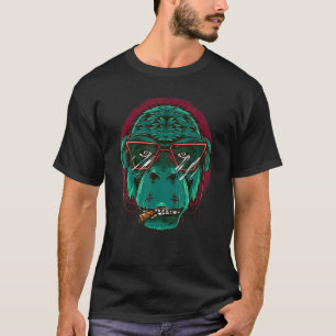 Monkey Gorilla beest met gasseformat T-shirt