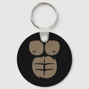 Monkey Gorilla Costume T-shirt Animal Belly Fancy Sleutelhanger
