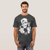 Monkey Graffiti Hip Hop Rap Music Ape Grafisch T-shirt (Voorkant volledig)