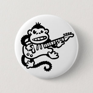Monkey Guitar-toets Ronde Button 5,7 Cm